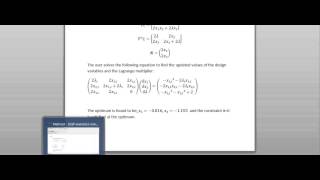 Sequential Quadratic Programing [upl. by Moitoso]