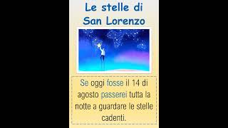 CURSO ITALIANO B1 IL PERIODO IPOTETICO DELLA POSSIBILITÀ LE STELLE DI SAN LORENZOshortsvideo [upl. by Sension]