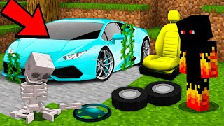 ENCONTREI UM CARRO ABANDONADO NO MINECRAFT  O Filme [upl. by Adriana704]