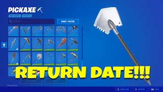 ICE BREAKER PICKAXE RETURN DATE in FORTNITE Ice Breaker Coming Back to the Item Shop 2023 [upl. by Oironoh]