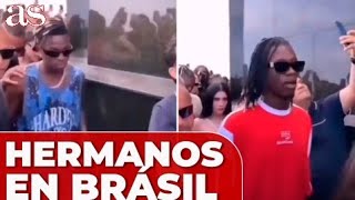 VINICIUS y CAMAVINGA hermanos en BRASIL  Diario As [upl. by Nahaj327]