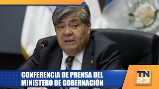 Conferencia de prensa del Ministero de Gobernación [upl. by Halli]