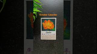 October Calendar DIYHow to make Calendar with paper shorts [upl. by Zacek]