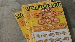 Gratta e vinci pacco intero maxi miliardario parte 1 lottery grattaevincioggi grattaevincidioggi [upl. by Aihcila]