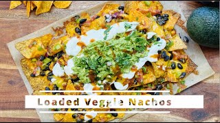 Loaded Veggie Nachos nacho nachosrecipe [upl. by Illib]