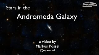 Stars in the Andromeda galaxy [upl. by Chelton]