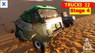 Dakar Desert Rally  2022 Trucks Riwald Rivalry Stage 4 [upl. by Brunella]