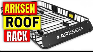 ARKSEN 64quot UNIVERSAL BLACK ROOF RACK cargo with Extension Car Top Road Trips Overland product review [upl. by Nobell]