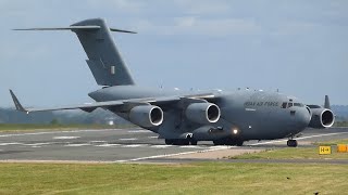 Indian Air Force C17 Arrival  More at East Midlands Airport [upl. by Hanaj]