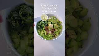 Incredible Spicy Cucumber Avocado Salad🥗doterra healthyrecipes [upl. by Murdocca339]