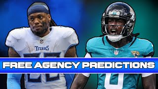 NFL Free Agency Predictions 2024  50 Free Agent Landing Spots [upl. by Aliled689]