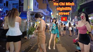 Ho Chi Minh City Nightlife SAIGON  Night walk in Vietnam VN [upl. by Philis]