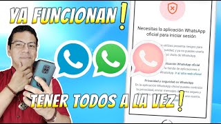 Como SOLUCIONAR ERROR de Whatsapp Plus y Whatsapp Estilo Iphone ✅ Necesitas la aplicación oficial 🔥 [upl. by Anaiad]