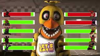 SFM FNaF Top 5 FNAF vs FIGHT Animations WITH Healthbars Jun 2024 [upl. by Uke]