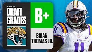 2024 NFL Draft Grades Jaguars select Brian Thomas Jr No 23 Overall  CBS Sports [upl. by Dweck415]