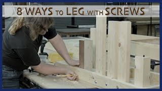 8 Ways to Leg Stage Platforms Using Screws [upl. by Forrester630]