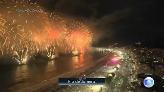 Fogos Réveillon Copacabana 20232024 Rio Brazil Fireworks New Years Eve HD [upl. by Jadwiga894]