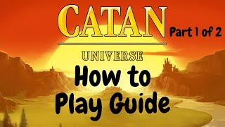 The Settlers of Catan Board Game  How to Play Online TutorialWalkthrough Part 1 of 2 [upl. by Kedezihclem3]