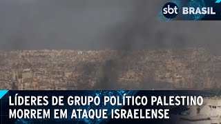 Israel mata três líderes da Frente Popular para a Libertação da Palestina  SBT Brasil 300924 [upl. by Tumer]