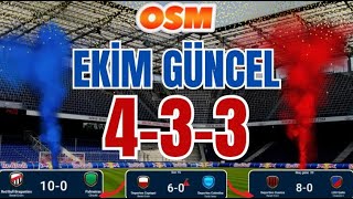 OSM 2024 EKİM GÜNCEL 433 KAZANAN TAKTİK  MUHTEŞEM SONUÇLAR  ONLİNE SOCCER MANAGER [upl. by Aleta]