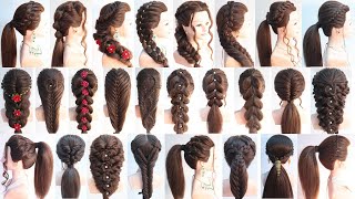 26 superior ponytail hairstyle for girls  hairstyle for outgoing  hairstyle for summer season [upl. by Gorton]