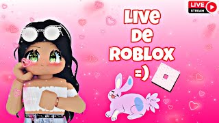 Live de Roblox  Vários jogos e muita Diversão [upl. by Isdnil]