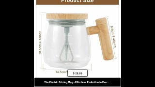 The Electric Stirring Mug  Effortless Perfection in Every Sip [upl. by Hennebery731]