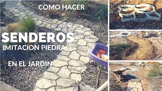 Como hacer caminos en el jardin Bricolaje facil [upl. by Atalante]