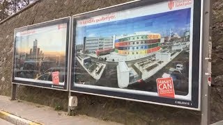 Hareketli afiş panoları Açık hava reklam hareketli reklam tabelaları billboard  Reklam [upl. by Llecram]