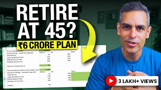 The EXCEL SHEET for a 6 CRORE Retirement Plan  Ankur Warikoo Hindi [upl. by Fulmis]