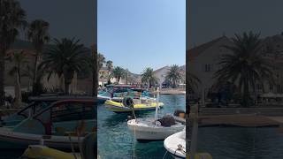 Stunning Hvar Croatia 😍 hvar croatia harbor boats traveling seaside [upl. by Ielhsa524]