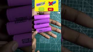 Original vs duplicate lithium ion battery18650 batteryReal VS Fake Battery viralvideo [upl. by Dressel991]