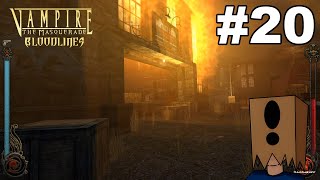 Lets Play Vampire The Masquerade Bloodlines 20 Escaping the Sabbat Warehouse Strobe Warning [upl. by Relyks]