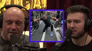 Sylvester Stallone Weightlifting Fake Weights Is it a joke or serious Joe Rogan Experience [upl. by Hgielar]