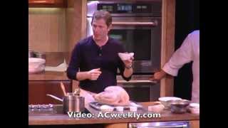 Iron Chef Bobby Flay at Savor Borgata 2012  Cooking Turkey Dinner [upl. by Burkle]