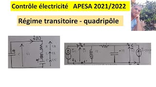 Devoir APESA 20212022  Régime transitoire [upl. by Tigirb]