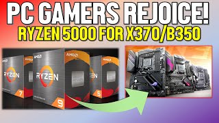 AMD Finally Did It Ryzen 5000 Zen 3 Support Is Coming to X370 B350 and A320 Motherboards [upl. by William]