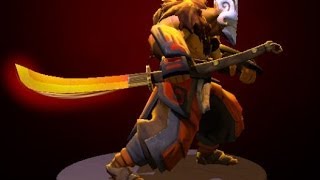 Dota 2 Juggernaut — Fireborn Odachi and Fireborn Assault kinetic gem preview [upl. by Kirimia]