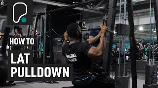 How To Do A Lat Pulldown [upl. by Ecyaj]