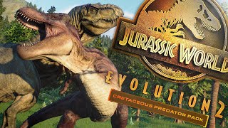 TARBOSAURUS VS TREX  Jurassic World Evolution 2 Cretaceous Predator DLC Bahasa Indonesia [upl. by Alberta]