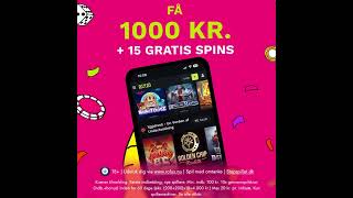 Få 1000 kr i Velkomstbonus  15 Gratis Spins casino danmark [upl. by Alitha809]