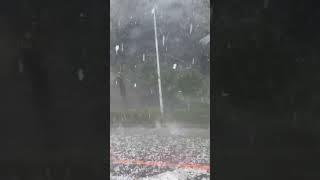 Hailstorm in Hachiōji Tokyo Japan 19092024 東京・八王子で雹ヒョウ [upl. by Leirza]