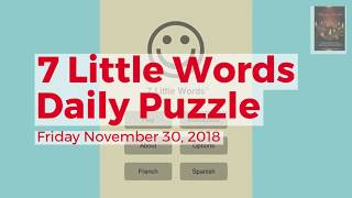 7 Little Words March 13 2018 [upl. by Elda]