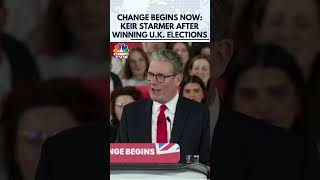 Change Begins Now British Labour Leader Keir Starmer After Winning UK General Elections  N18G [upl. by Nirihs]