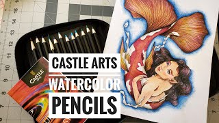 Castle Arts watercolor pencils review 72 Castle Arts watercolor pencil review castle arts review [upl. by Astra]