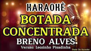 KARAOKÊ BOTADA CONCENTRADA PLAYBACK BRENO ALVES VERSÃO LEOZINHO PISADINHA REPERTÓRIO NOVO 2024 [upl. by Hirza]