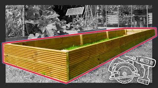 Decking Board Raised Beds DIY on a Budget [upl. by Coleen]