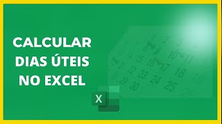 Contar Dias Uteis no excel [upl. by Fosque]