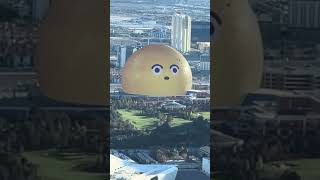 The Las Vegas Sphere Emoji Face Largest LED screen bigfloridacountry lasvegas lasvegassphere led [upl. by Enaoj]