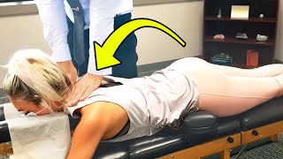 She Gets ULTRA Pain Relief  Chiropractic ASMR [upl. by Eednim566]